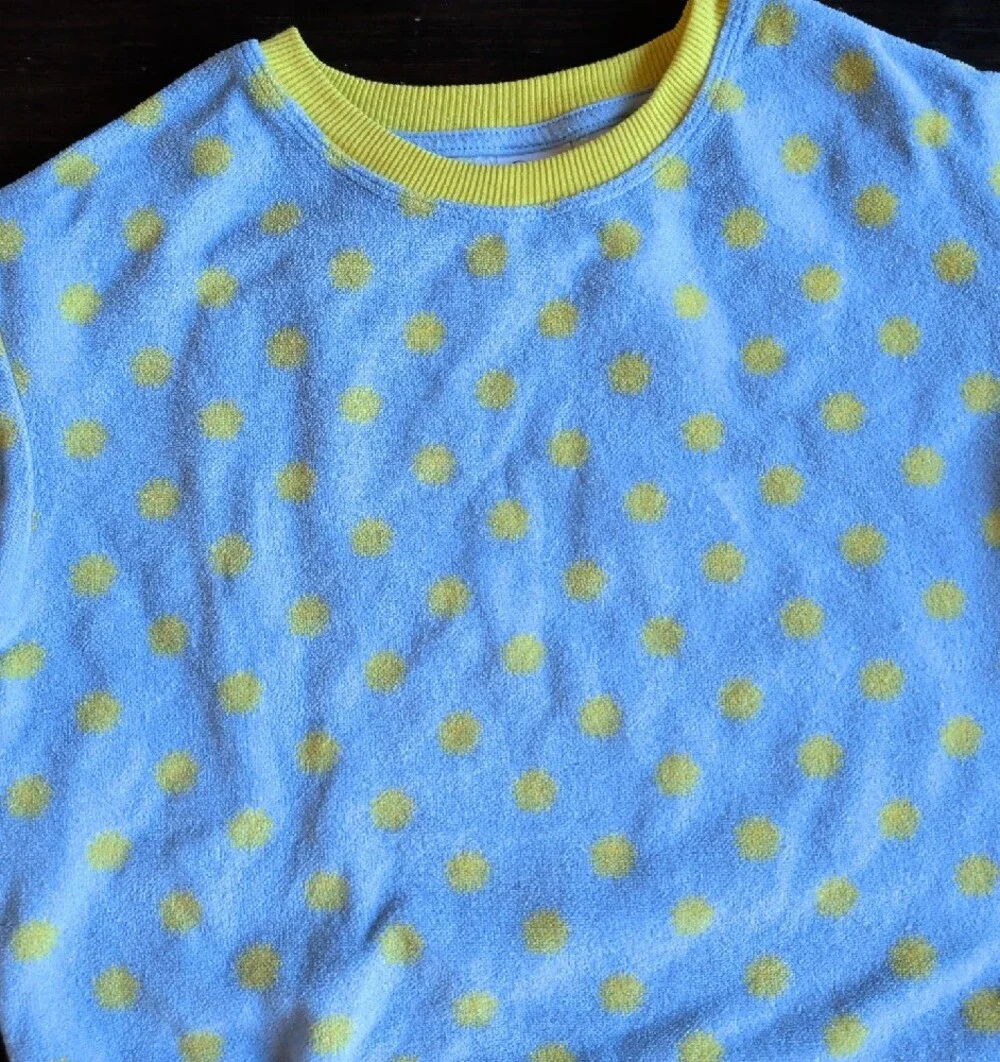 Kids Light Blue and Yellow  Pajama Set